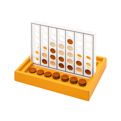 Giobagnara | Lerici Connect Four Game Set: Leather-covered wood base with plexiglass playing field and walnut chips with leather inserts | Game Room | 2Jour Concierge, your luxury lifestyle shop | luxury connect four, Giobagnara Lerici, leather game set, Italian designer game