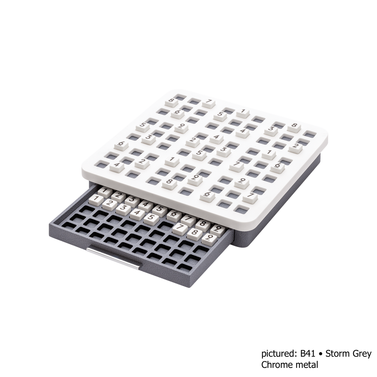 Giobagnara | Delos Sudoku Game Set Corian®: Corian® board with 81 Corian® pieces with engraved numbers | Game Room | 2Jour Concierge, your luxury lifestyle shop | luxury sudoku Corian, Giobagnara Delos, Corian sudoku board, Italian designer puzzle