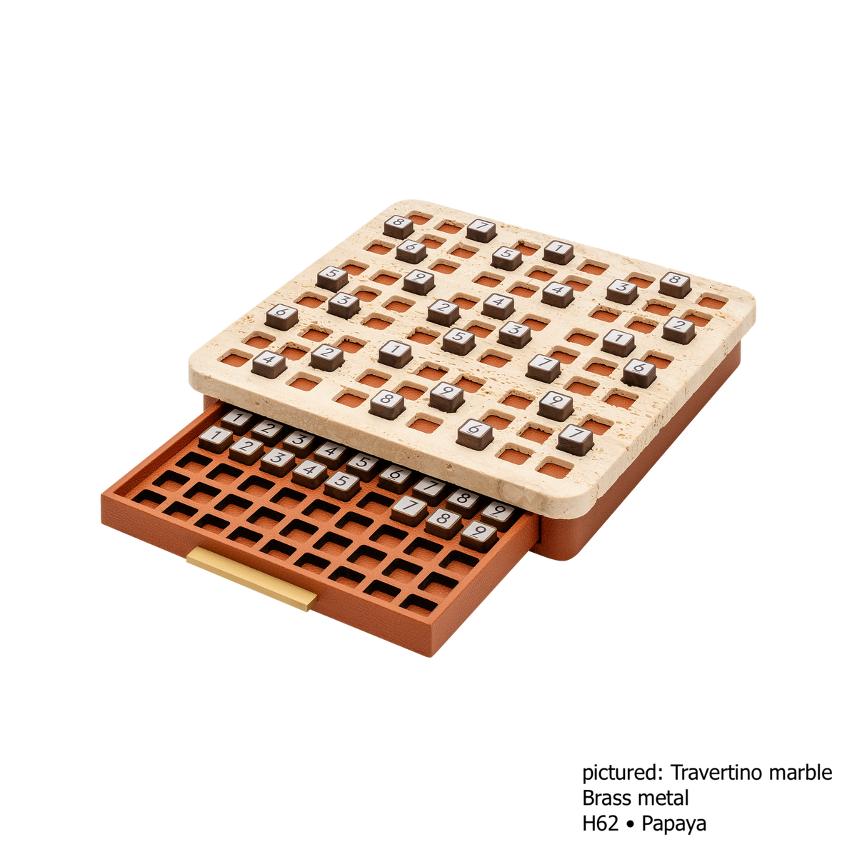 Delos Marble & Leather Sudoku Game Set