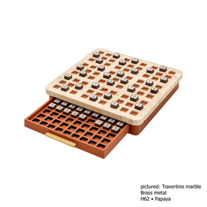 Delos Marble & Leather Sudoku Game Set