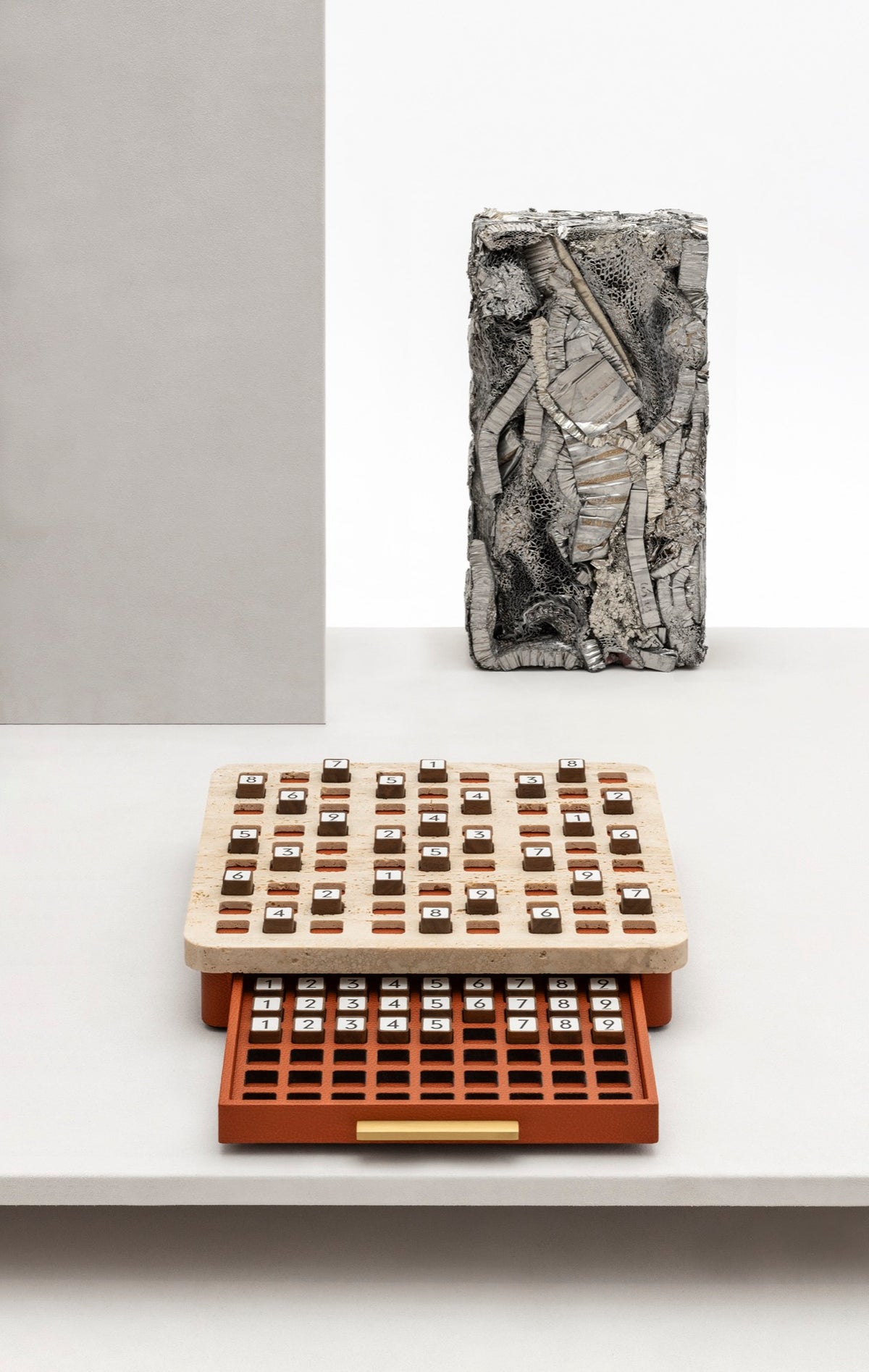 Delos Marble & Leather Sudoku Game Set