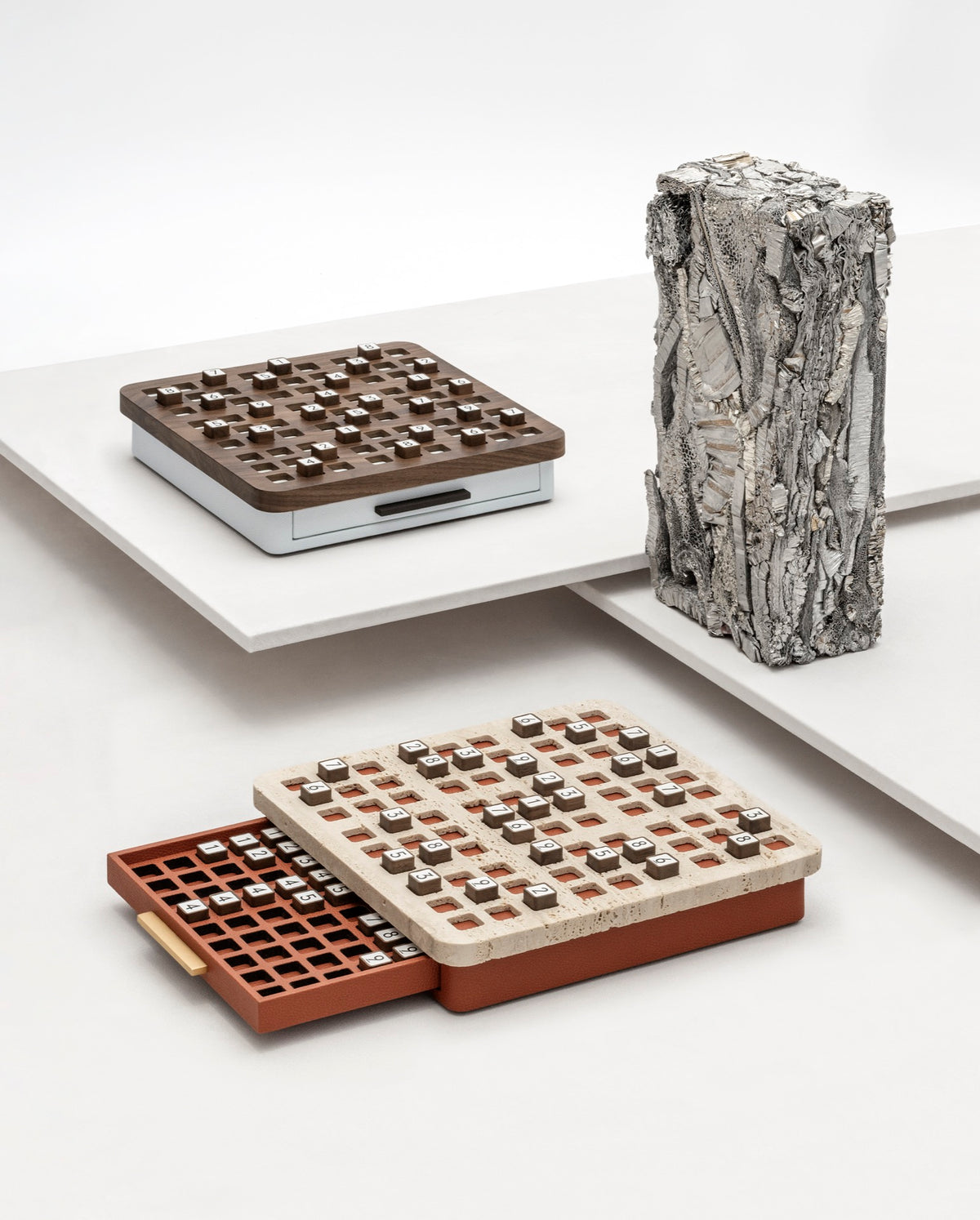 Delos Marble & Leather Sudoku Game Set
