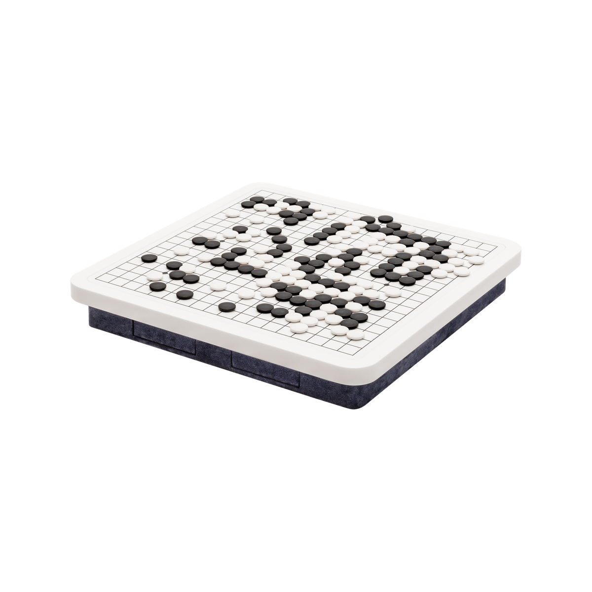 Giobagnara | Delos Go Game Set Corian®: Corian® top with digital-printed leather playing field and Corian® beads | Game Room | 2Jour Concierge, your luxury lifestyle shop | luxury go game Corian, Giobagnara Delos, Corian game board, Italian designer game set
