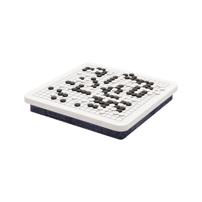 Giobagnara | Delos Go Game Set Corian®: Corian® top with digital-printed leather playing field and Corian® beads | Game Room | 2Jour Concierge, your luxury lifestyle shop | luxury go game Corian, Giobagnara Delos, Corian game board, Italian designer game set
