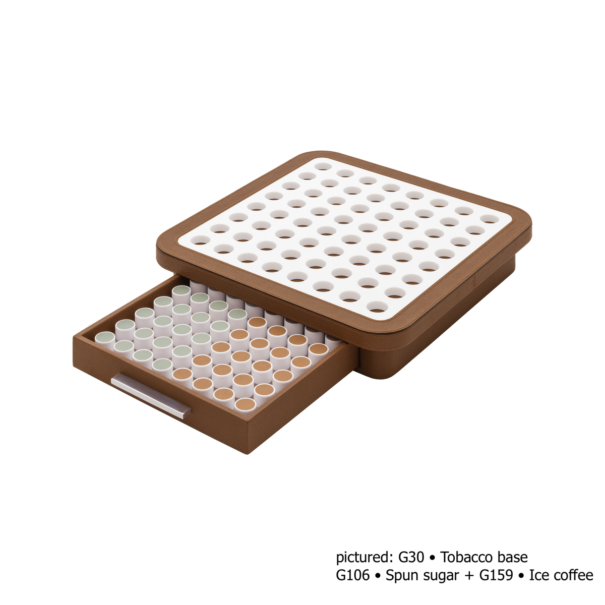Giobagnara | Delos Othello Game Set Corian®: Corian® leather-covered board with Corian® playing pieces and leather inserts | Game Room | 2Jour Concierge, your luxury lifestyle shop | luxury othello Corian, Giobagnara Delos, Corian game board, Italian designer game