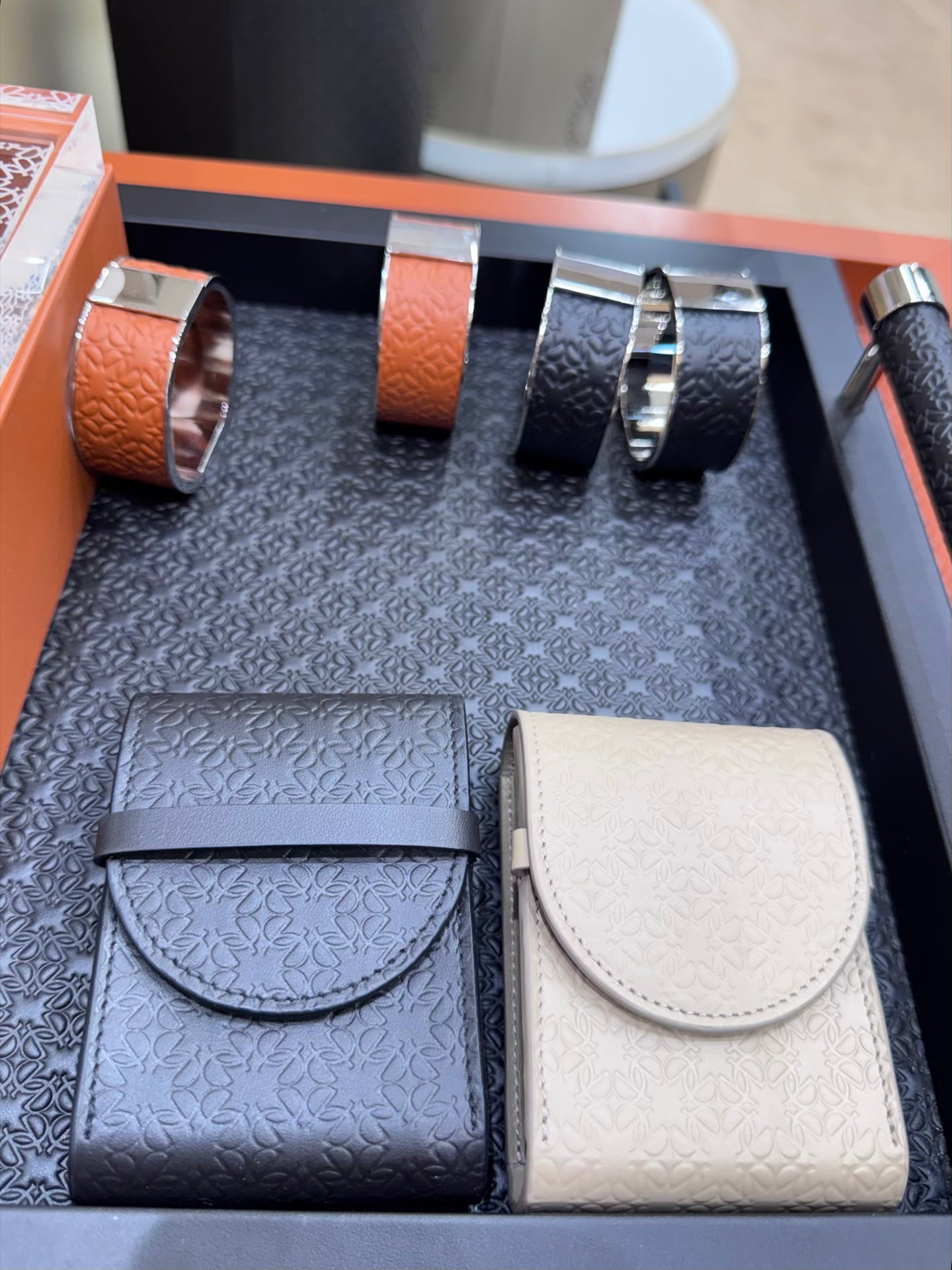 x Elie Saab Monogram Leather Playing Card Pochette