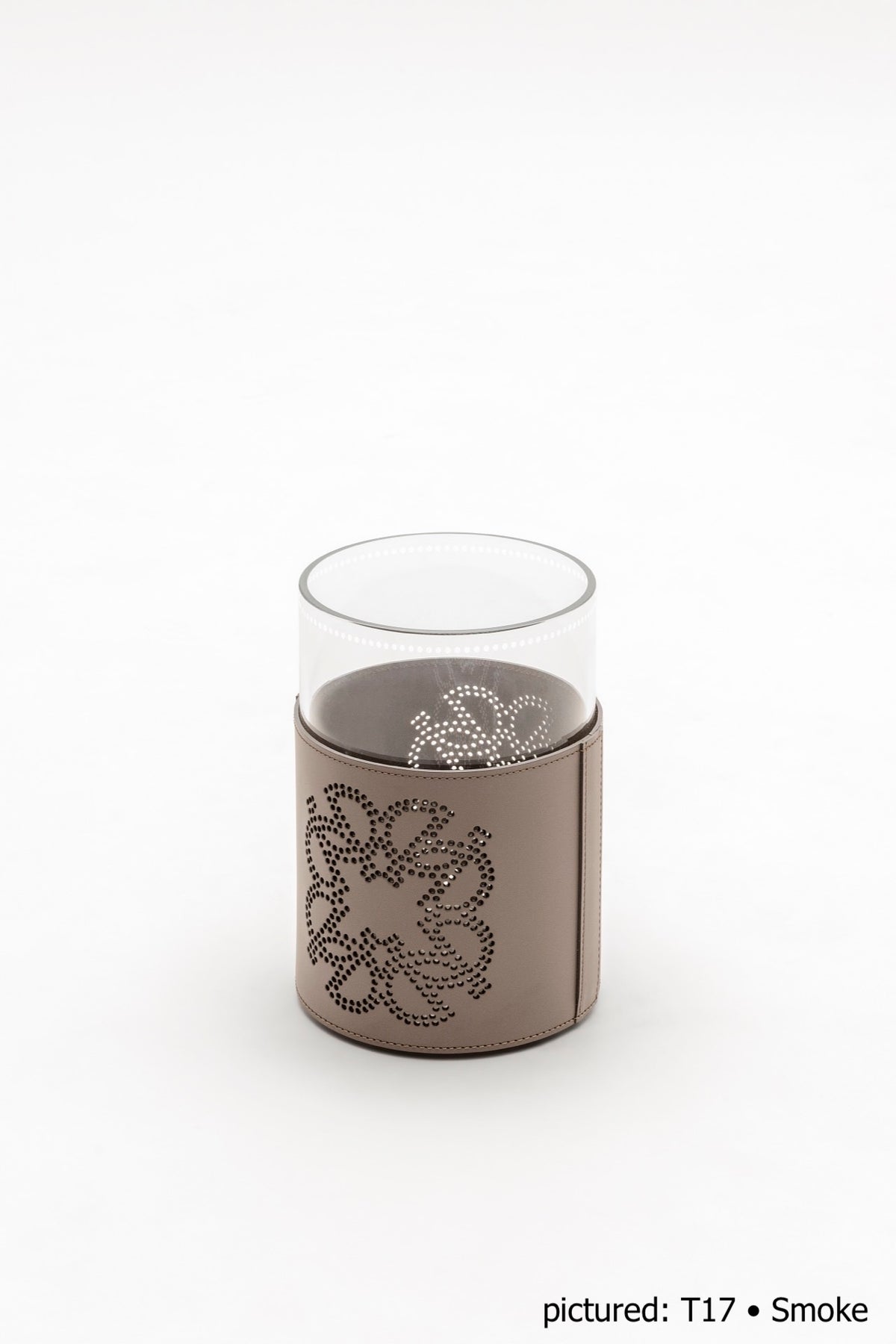 x Elie Saab Ecusson Regenerated Leather Hurricane With Transparent Borosilicate Glass
