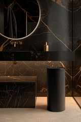 x Elie Saab Monogram Wastepaper Bin with Palladium Details
