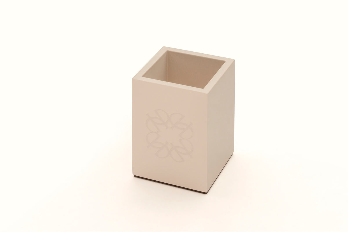 Giobagnara  ×  Elie Saab | Lacquer Ecusson Trinket Box: Leather box with padded Monogram lining and carved acrylic lid — rectangular low, square high, container | Decor | 2Jour Concierge, your luxury lifestyle shop | luxury trinket box, Giobagnara Elie Saab, Monogram leather box, designer jewellery box