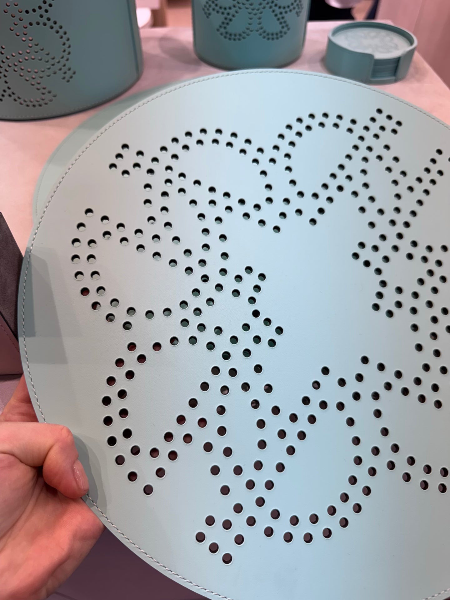 x Elie Saab Ecusson Regenerated Leather Placemat
