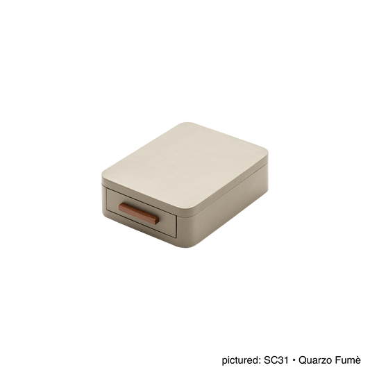 Giobagnara | Jewellery Box Pelle Frau®: Leather-covered box with mirror and compartmentalized drawers | Jewelry Storage | 2Jour Concierge | luxury jewellery organisers