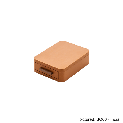Giobagnara | Jewellery Box Pelle Frau®: Leather-covered box with mirror and compartmentalized drawers | Jewelry Storage | 2Jour Concierge | luxury jewellery organisers