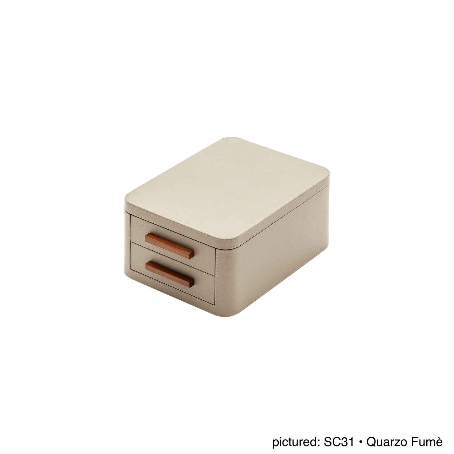 Giobagnara | Jewellery Box Pelle Frau®: Leather-covered box with mirror and compartmentalized drawers | Jewelry Storage | 2Jour Concierge | luxury jewellery organisers