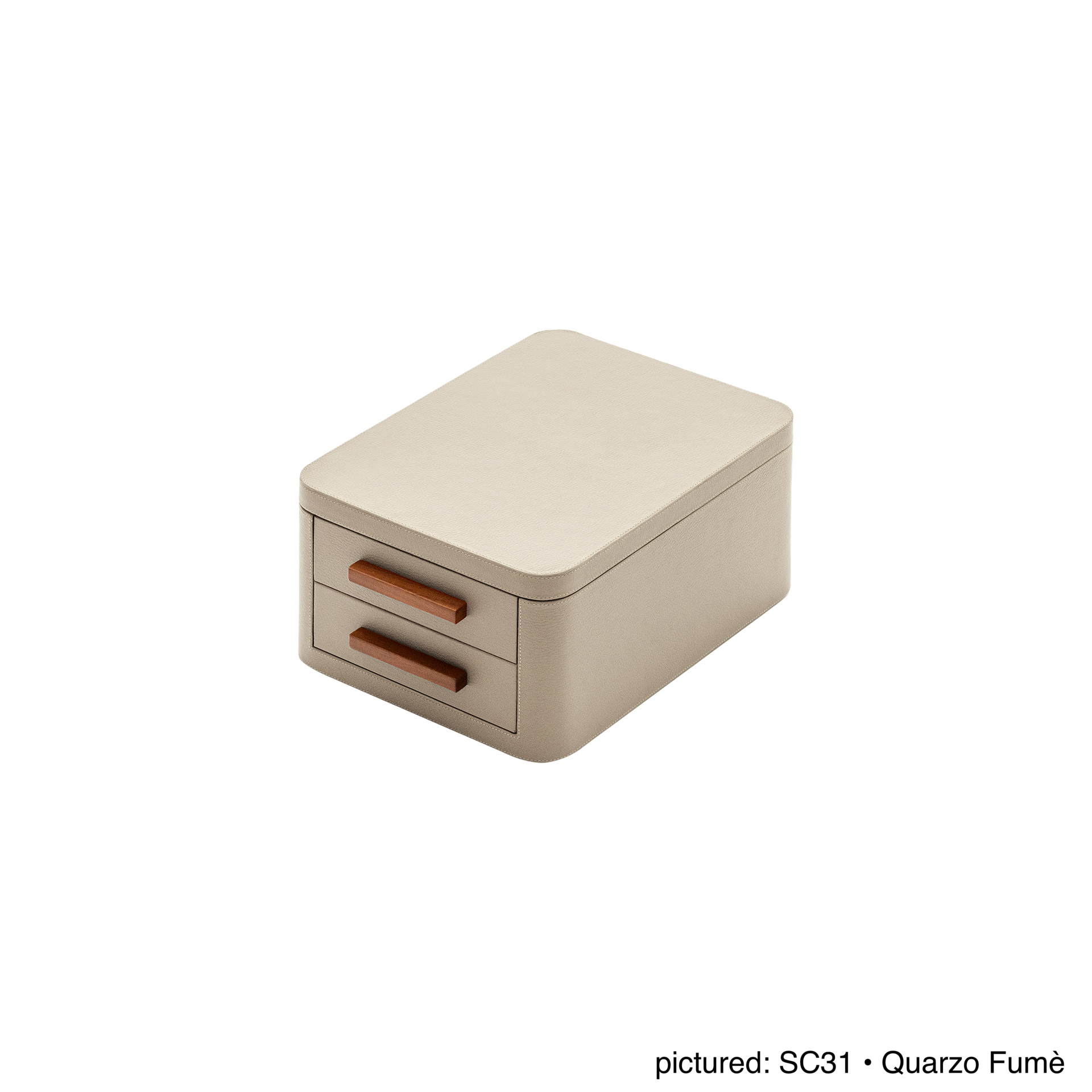 Giobagnara | Jewellery Box Pelle Frau®: Leather-covered box with mirror and compartmentalized drawers | Jewelry Storage | 2Jour Concierge | luxury jewellery organisers