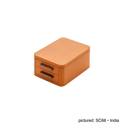 Giobagnara | Jewellery Box Pelle Frau®: Leather-covered box with mirror and compartmentalized drawers | Jewelry Storage | 2Jour Concierge | luxury jewellery organisers