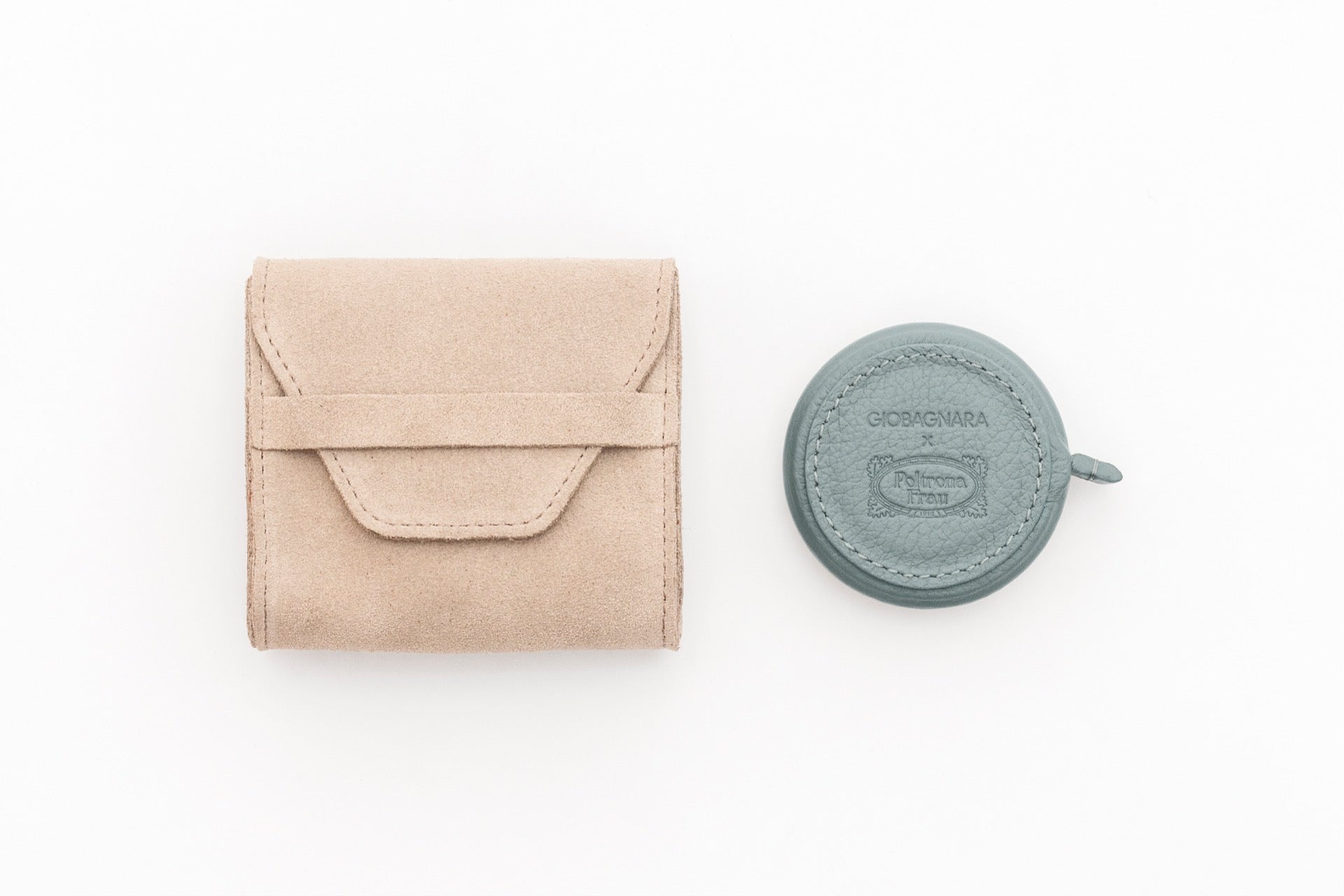 Giobagnara | Roller Tape Measure 3 m Pelle Frau®: Leather-covered measuring tool with suede pouch | Travel Accessories | 2Jour Concierge | luxury utility accessories