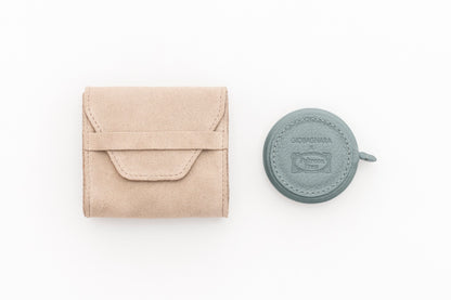 Giobagnara | Roller Tape Measure 3 m Pelle Frau®: Leather-covered measuring tool with suede pouch | Travel Accessories | 2Jour Concierge | luxury utility accessories