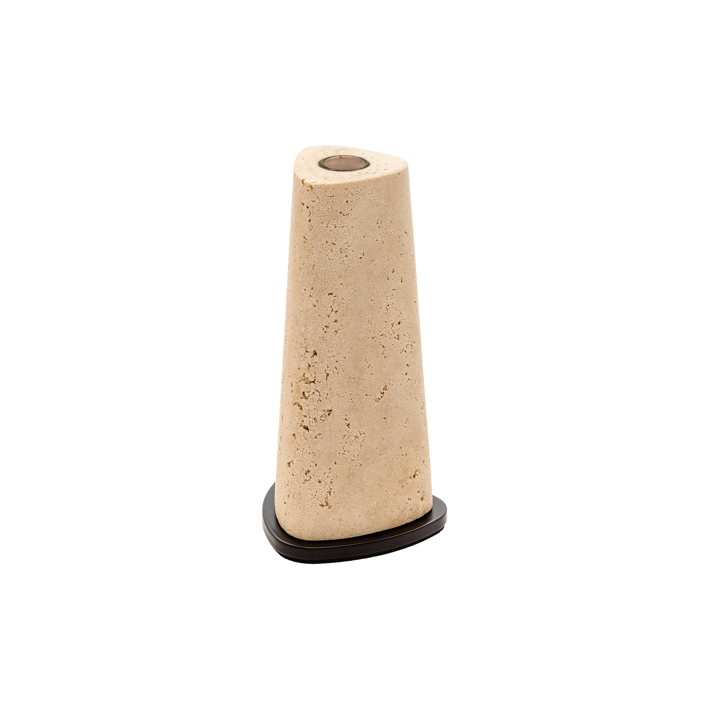 Giobagnara | Rockwell Vase: Sculptural vase in wood, marble, or metal with glass insert | Decor / Vases & Candle Holders | 2Jour Concierge, your luxury lifestyle shop | premium decorative objects for refined interiors