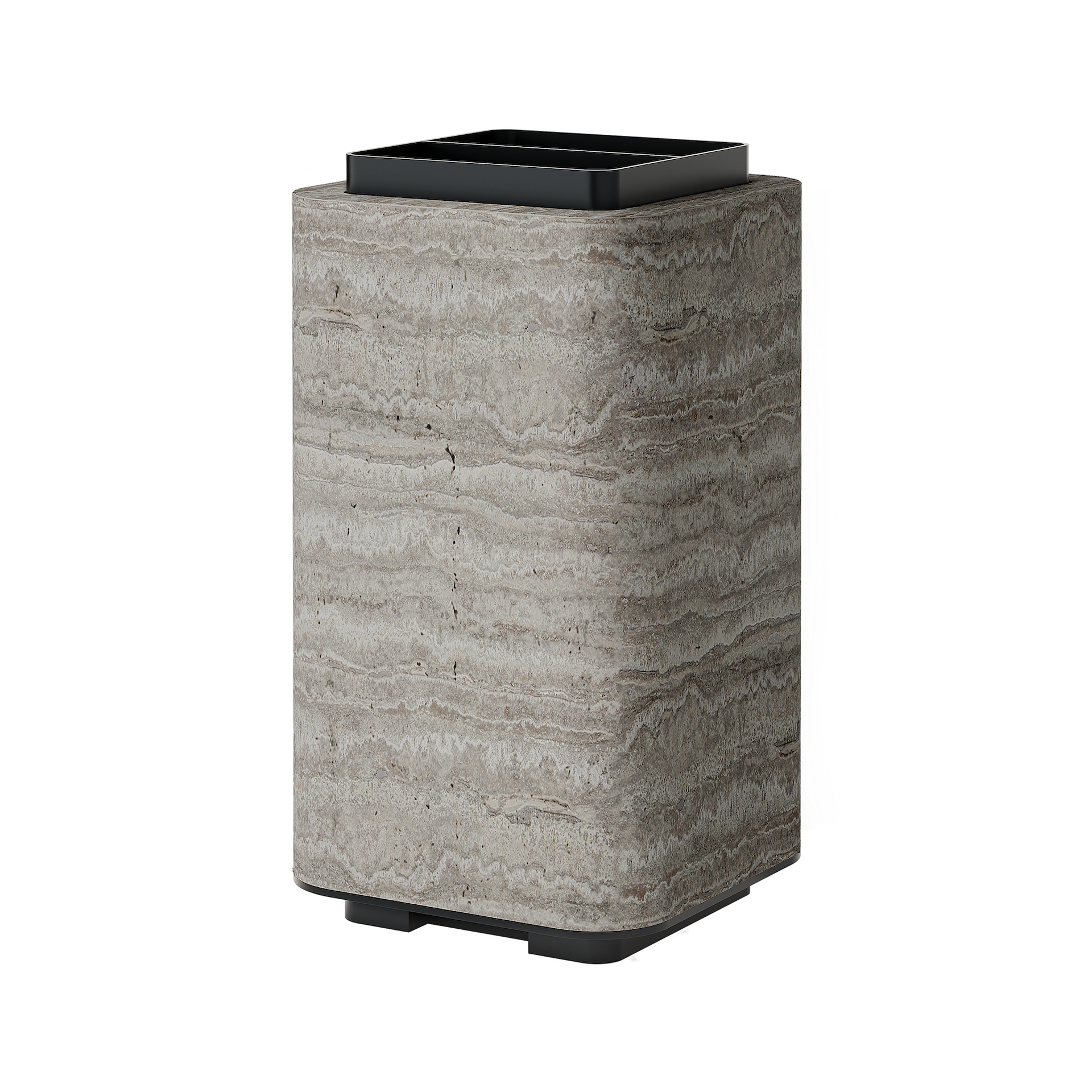 Giobagnara Lloyd | Umbrella Stand: Marble with brushed bronze structure and removable base, smooth finish | Storage / Umbrella Stands | 2Jour Concierge, your luxury lifestyle shop | luxury interiors, hospitality décor, elegant living, designer home accessories, boutique hotels, refined lifestyle, yacht décor, office décor, executive interiors