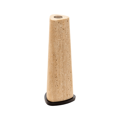 Giobagnara | Rockwell Vase: Sculptural vase in wood, marble, or metal with glass insert | Decor / Vases & Candle Holders | 2Jour Concierge, your luxury lifestyle shop | premium decorative objects for refined interiors
