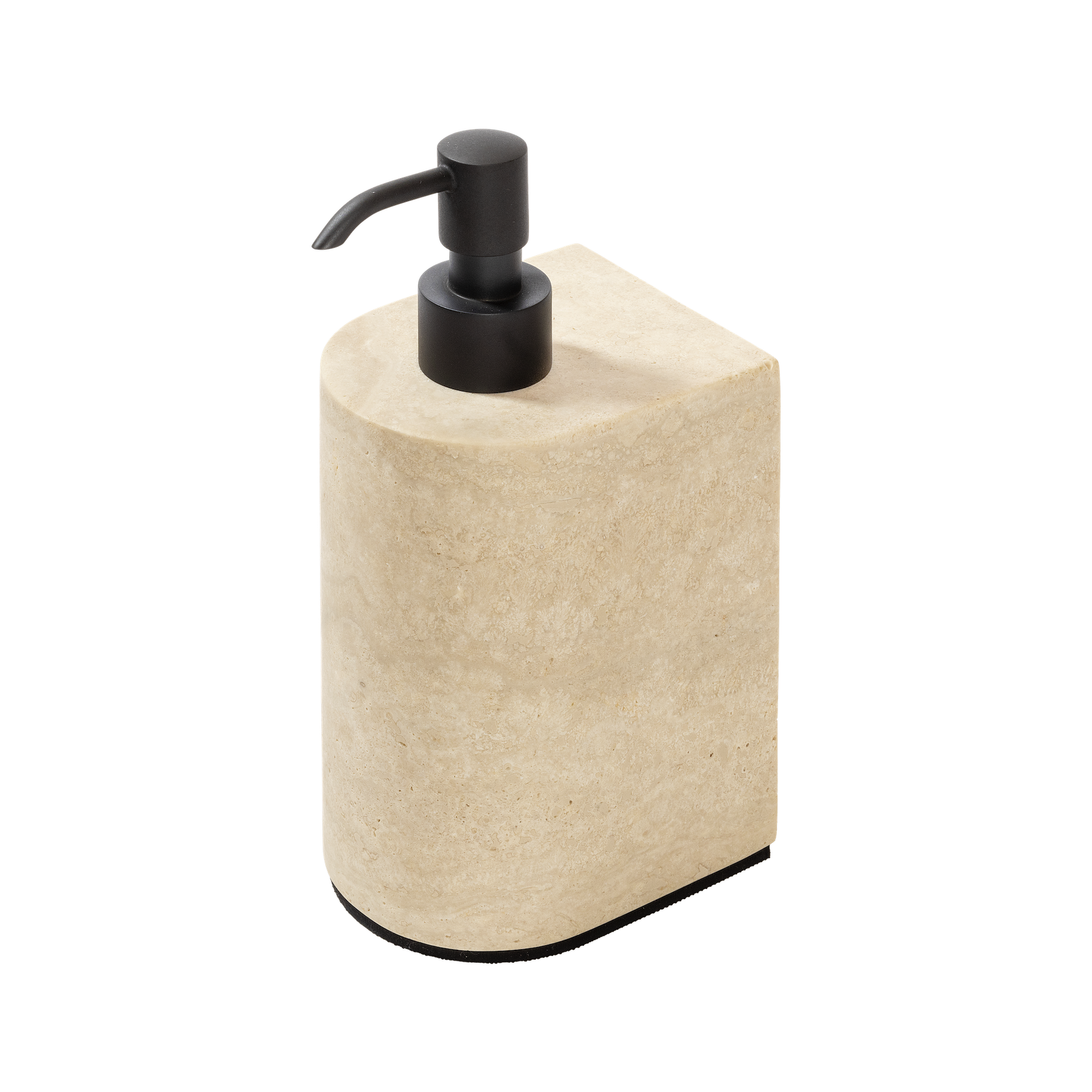 Giobagnara Noble | Soap Dispenser: Marble with brushed bronze detailing and smooth finish | Bathroom / Bathroom Collection | 2Jour Concierge, your luxury lifestyle shop | luxury interiors, hospitality décor, elegant living, designer home accessories, boutique hotels, refined lifestyle, yacht décor, office décor, executive interiors