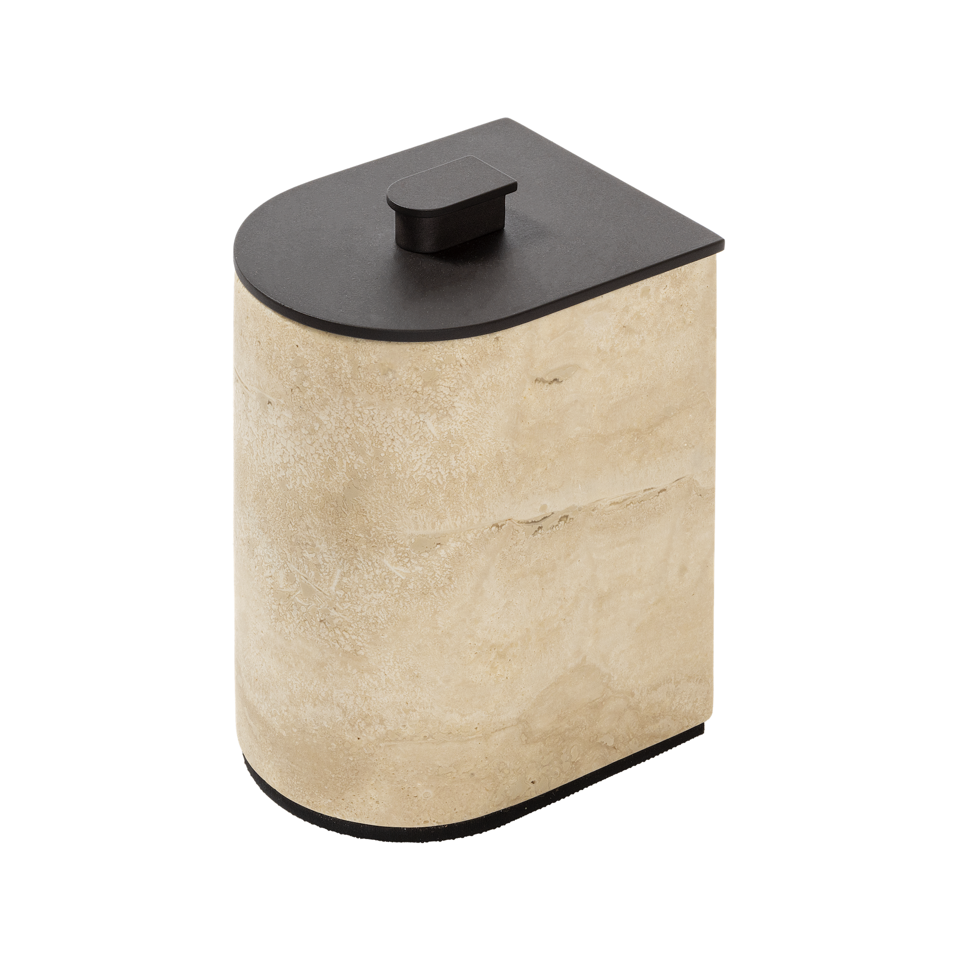 Giobagnara Noble | Marble Box: Travertine marble with brushed bronze detailing and smooth finish, available in high and low versions | Bathroom / Bathroom Collection | 2Jour Concierge, your luxury lifestyle shop | luxury interiors, hospitality décor, elegant living, designer home accessories, boutique hotels, refined lifestyle, yacht décor, office décor, executive interiors