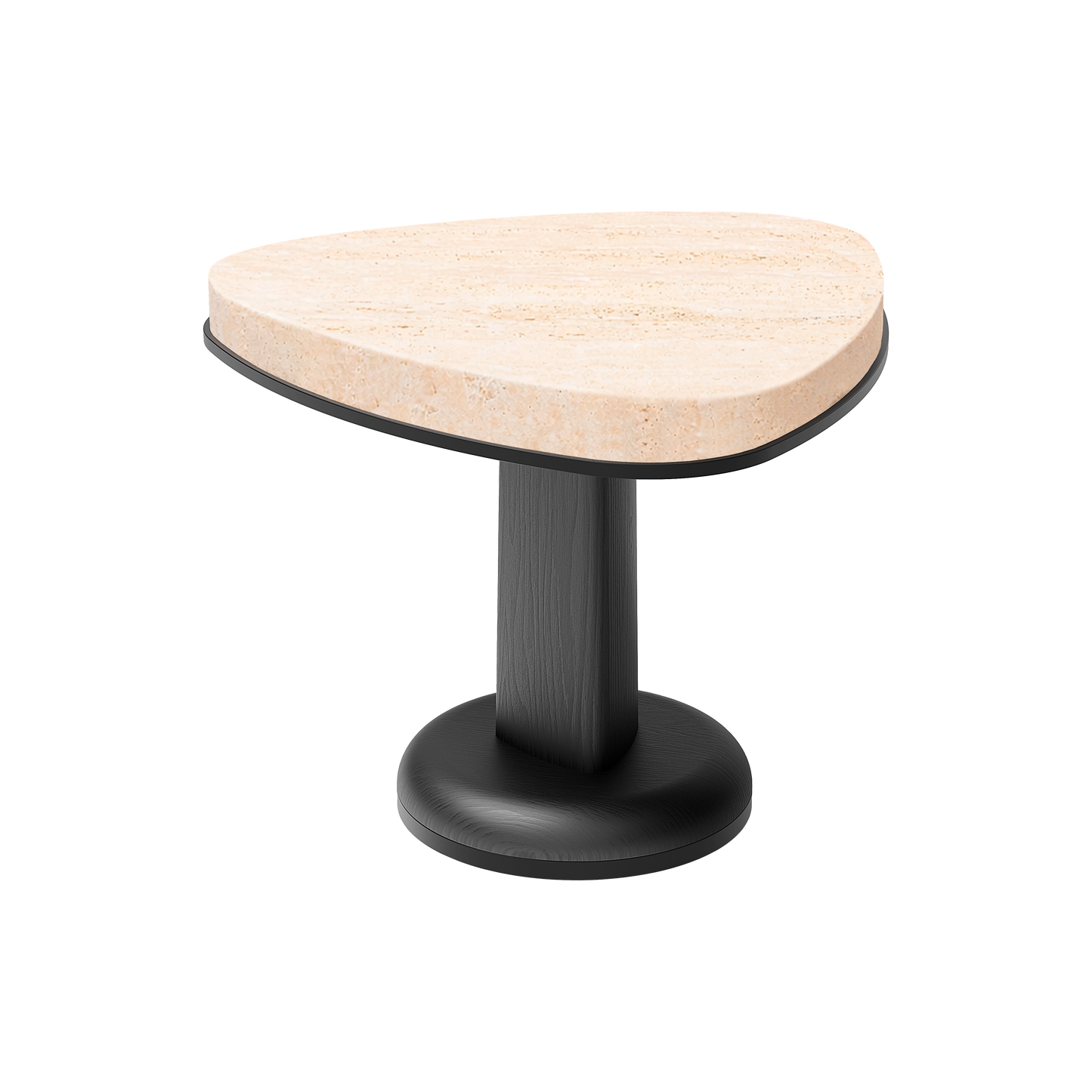 Giobagnara | Rockwell Side Table Marble: Marble side table with wooden base | Furniture / Side Tables & Bar Tables | 2Jour Concierge, your luxury lifestyle shop | premium furniture for refined interiors and hospitality environments