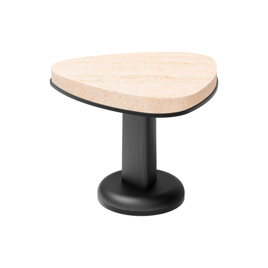 Giobagnara | Rockwell Side Table Marble: Marble side table with wooden base | Furniture / Side Tables & Bar Tables | 2Jour Concierge, your luxury lifestyle shop | premium furniture for refined interiors and hospitality environments