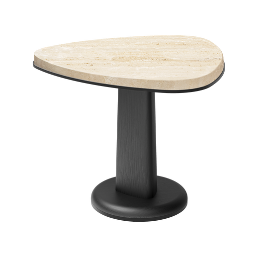 x Glenn Sestig Rockwell Marble Dining Table with Wooden Base