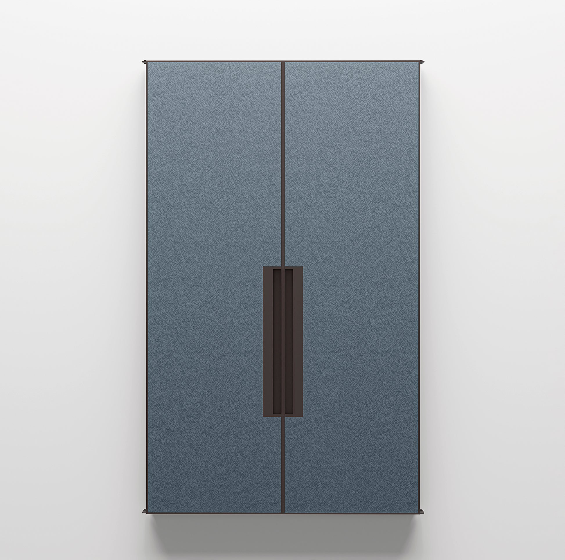 Glenn Sestig × Giobagnara | Meraya Wall Mirror with Doors: Leather-covered architectural mirror with concealed doors | Furniture / Mirrors | 2Jour Concierge, your luxury lifestyle shop | premium wall mirrors for expensive interiors, curated residences, and high-end architectural spaces