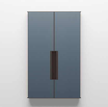 Glenn Sestig × Giobagnara | Meraya Wall Mirror with Doors: Leather-covered architectural mirror with concealed doors | Furniture / Mirrors | 2Jour Concierge, your luxury lifestyle shop | premium wall mirrors for expensive interiors, curated residences, and high-end architectural spaces