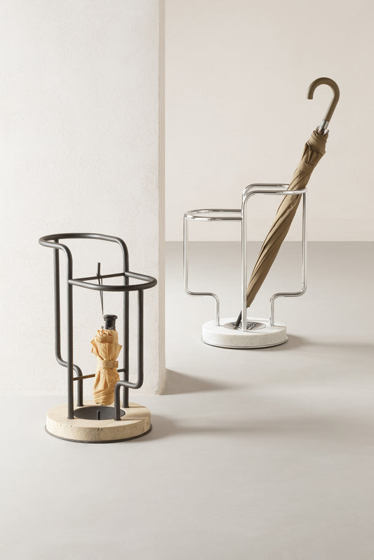 Giobagnara Vincent Metal Umbrella Stand with Marble Base | Elegant Design with Marble Base | Stylish and Functional Entryway Decor | Explore a Range of Luxury Home Accessories at 2Jour Concierge, #1 luxury high-end gift & lifestyle shop