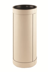 Pierre Round Leather-Covered Metal Umbrella Stand