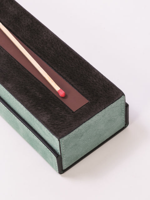 Giobagnara Parma Giant Matches Holder | Leather-covered wood structure with strike pad at the bottom and magnetic closure | Includes 60 matches | Elegant and functional accessory | Home Decor and Accessories | 2Jour Concierge, your luxury lifestyle shop