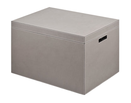 Giobagnara Papei | Shoe Trunk Monochrome: Leather with marine plywood structure, velvet interior, adjustable dividers, and soft-close plunger system | Furniture / Trunks | 2Jour Concierge, your luxury lifestyle shop | luxury interiors, refined storage, dressing room décor, executive residences, hospitality, yacht living