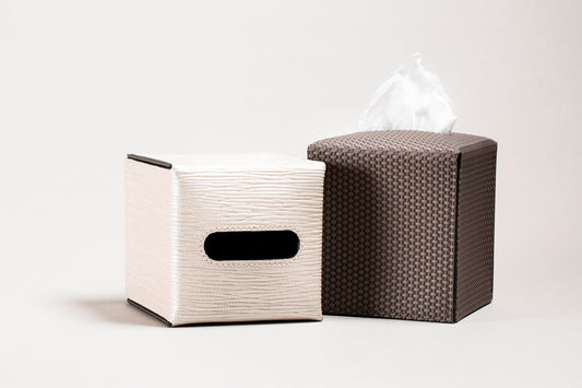 Giobagnara Ready Leather Tissue Holder | Elegant and Functional Design | Available in Various Shapes | Explore a Range of Luxury Home Accessories at 2Jour Concierge, #1 luxury high-end gift & lifestyle shop