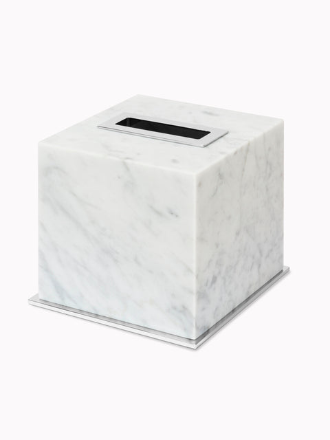 Positano Marble Tissue Holder, Square