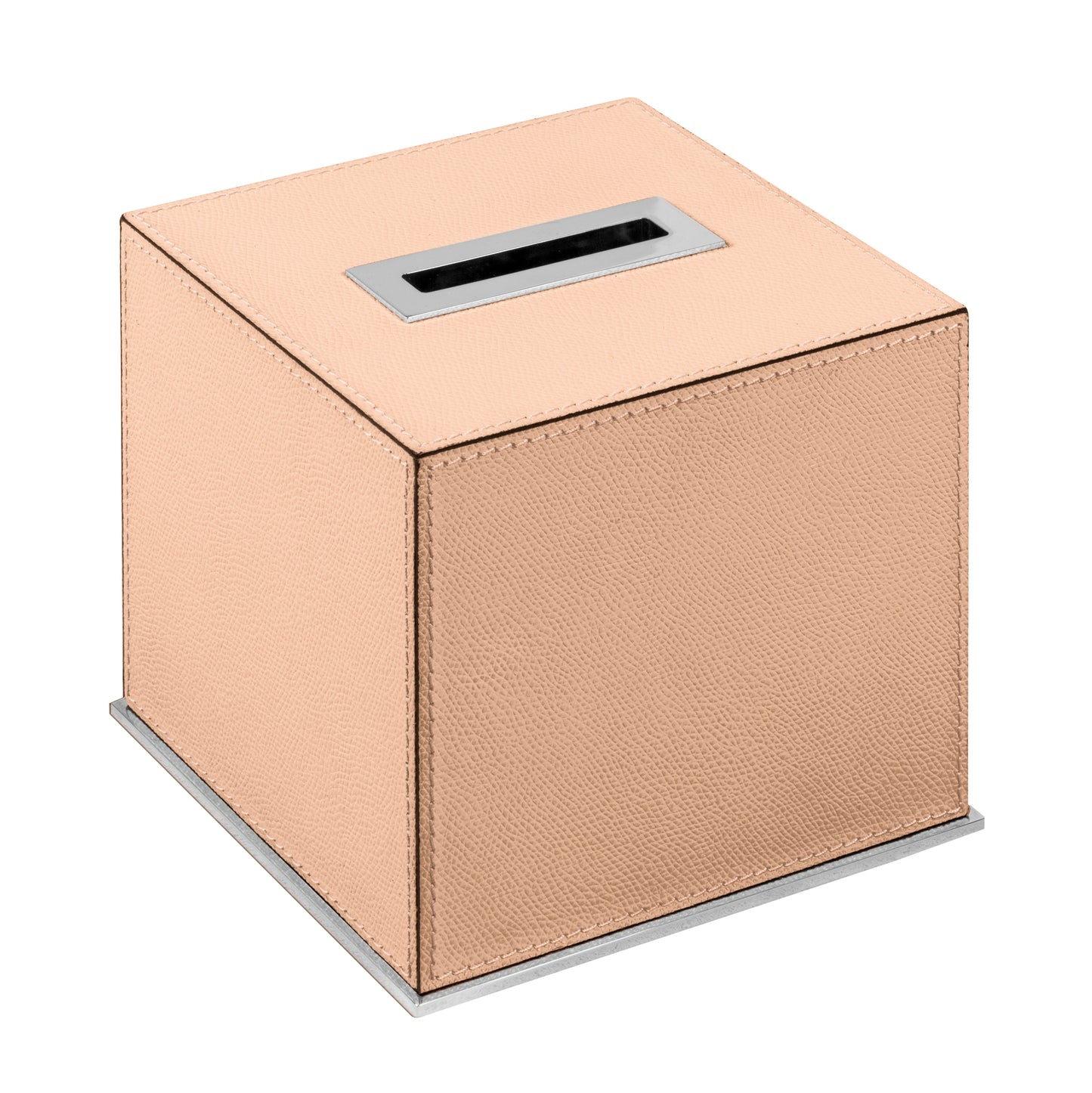 Giobagnara Firenze Tissue Holder | Leather-Covered Wood Structure | Part of Firenze Bathroom Set | Perfect for Yacht Decor | Available exclusively at 2Jour Concierge