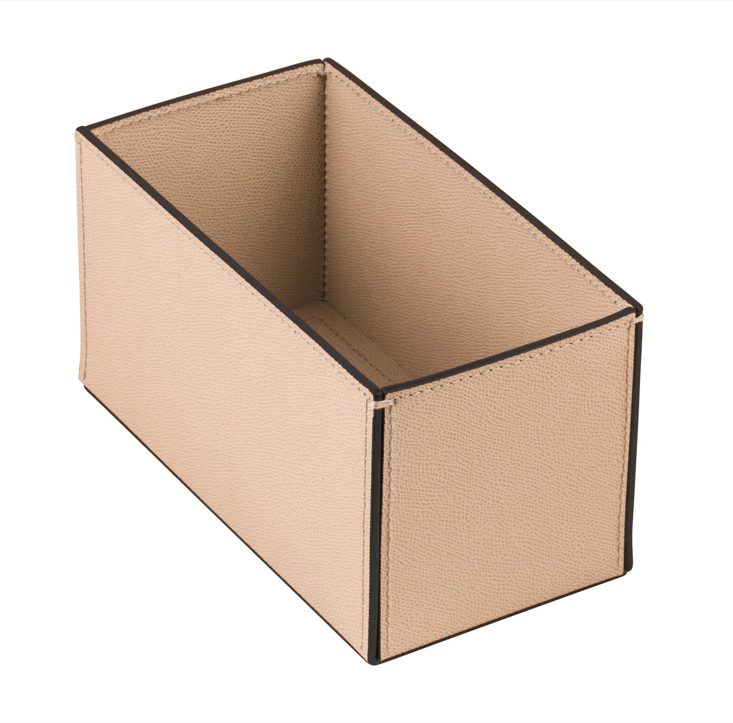 Marea Leather Basket, Rectangular Low