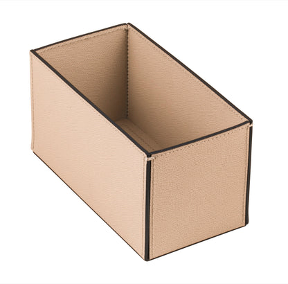 Marea Leather Basket, Rectangular Low