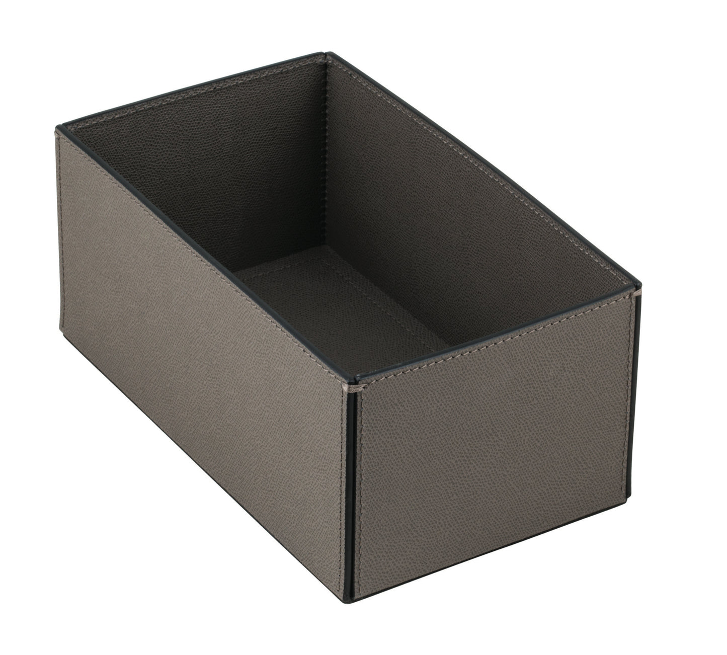 Marea Leather Basket, Rectangular Low