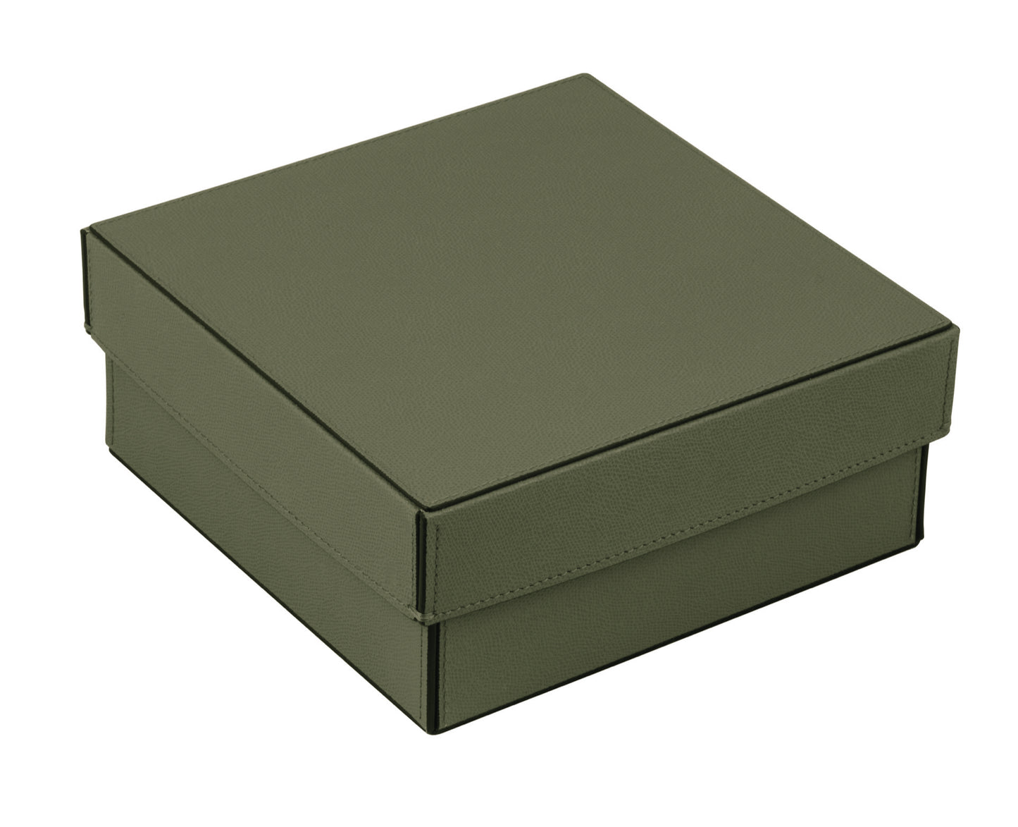 Marea Leather Basket with Lid