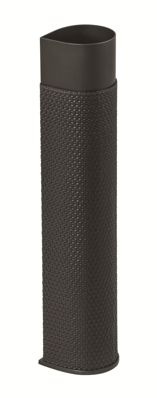 Giobagnara Drop Vase | Partially leather-covered metal vase with a magnetic base for flawless stability on ferrous surfaces or the optional stand (sold separately); offered in three luxurious finishes for versatile display | Home Decor / Vases | 2Jour Concierge, your luxury lifestyle shop