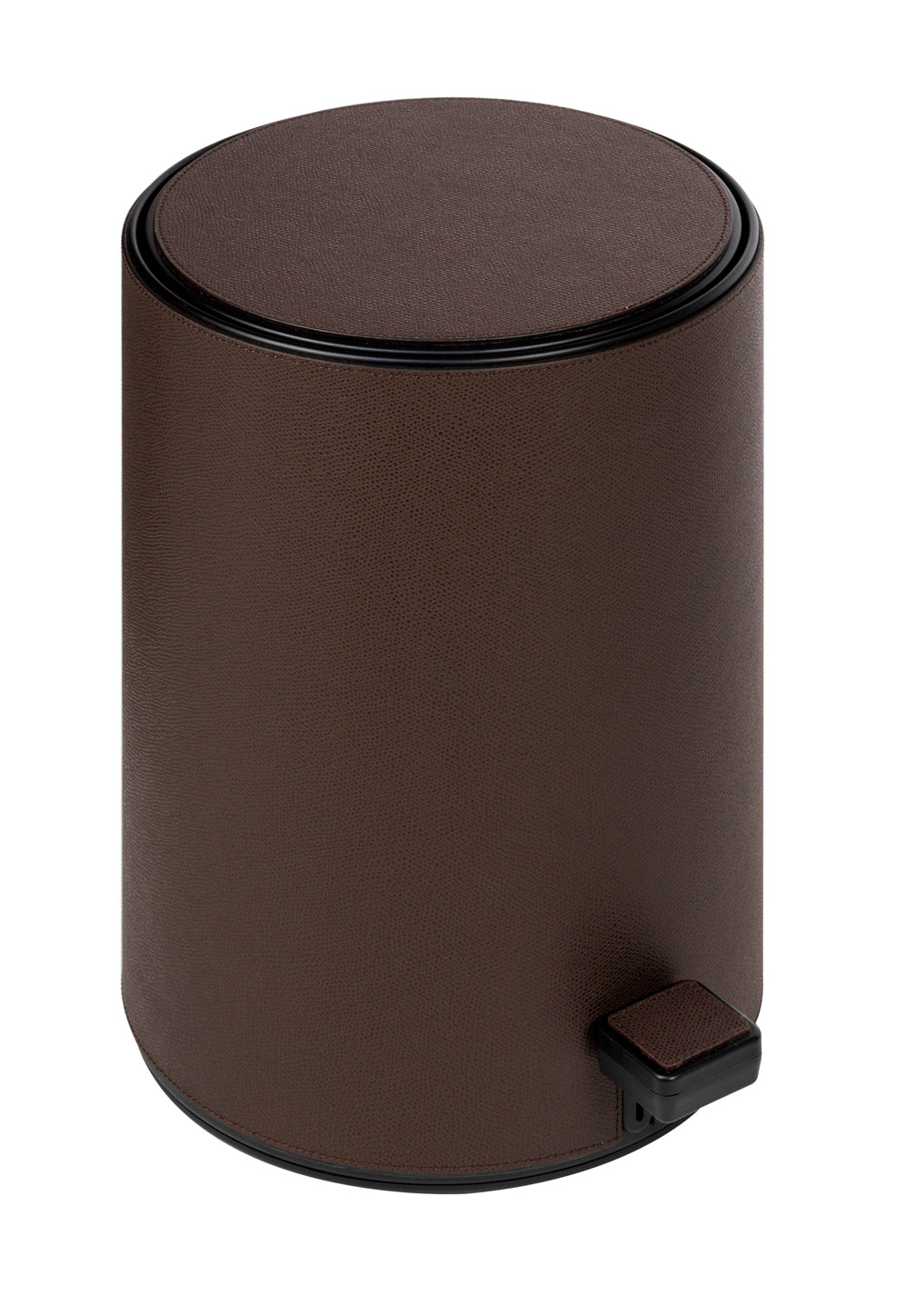 Giobagnara Jazz Leather-Covered Metal Pedal Bin With Removable Plastic Container | Elegant design featuring a leather-covered metal exterior | Equipped with a convenient pedal for hands-free operation | Includes a removable plastic container for easy cleaning | Discover luxury lifestyle accessories at 2Jour Concierge, #1 luxury high-end gift & lifestyle shop