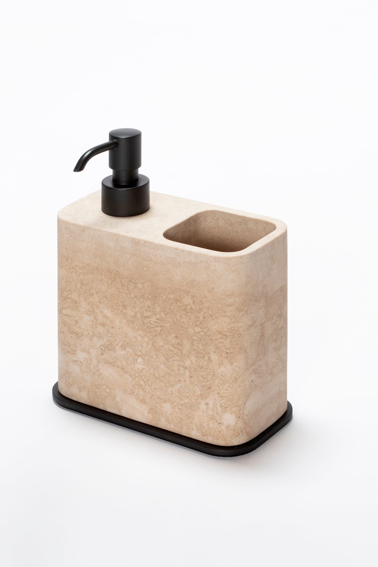 Polo Marble Soap Dispenser And Toothbrush Holder