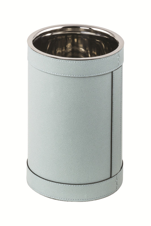 Giobagnara Brus Leather-Covered Bin With Removable Metal Container | Sleek design with a leather-covered exterior | Features a removable metal container for easy cleaning | Explore premium lifestyle accessories at 2Jour Concierge, #1 luxury high-end gift & lifestyle shop