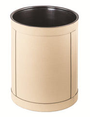 Brus Leather-Covered Bin With Removablle Metal Container Large