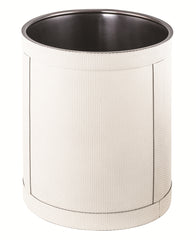 Brus Leather-Covered Bin With Removablle Metal Container Extra Large