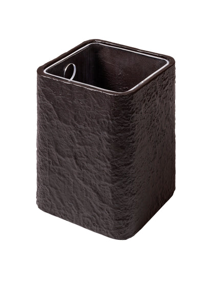 Riace Cast Aluminum Bin with Burnished Bronze Finish