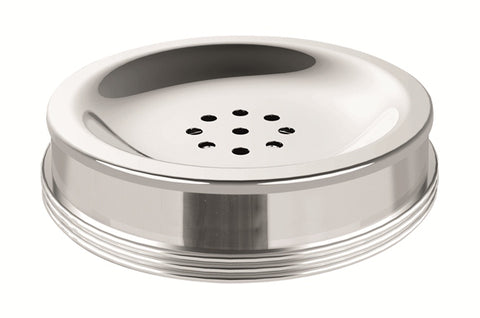Giobagnara Amalfi Metal Soap Bowl | Part of Amalfi Leather-Covered Brass Bathroom Set | Exquisite Metal Design | Leather-Covered for a Luxurious Touch | Brass Base for Durability | Non-Slip Waterproof Rubber Base | Explore the Amalfi Collection at 2Jour Concierge, #1 luxury high-end gift & lifestyle shop